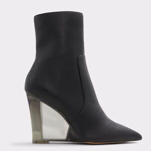 ALDO Dot Ankle boot w/ Clear Wedge Heel Size 9